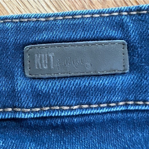 Kut From the Kloth Raw Hem Dark Wash Skinny Jean Sz 4 - Picture 9 of 10